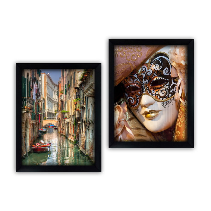 Wallity Cuadros Decorativos Enmarcados de 35 x 45 cm (2 Piezas)